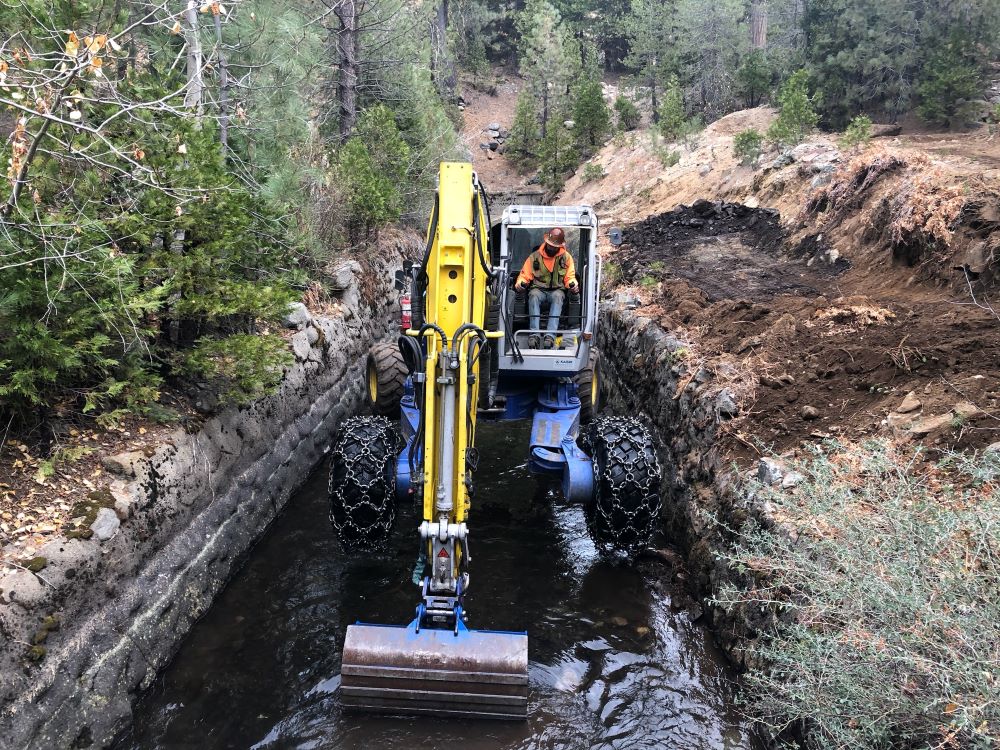 spider excavator cleanup