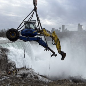 Spider Excavator Over Niagara