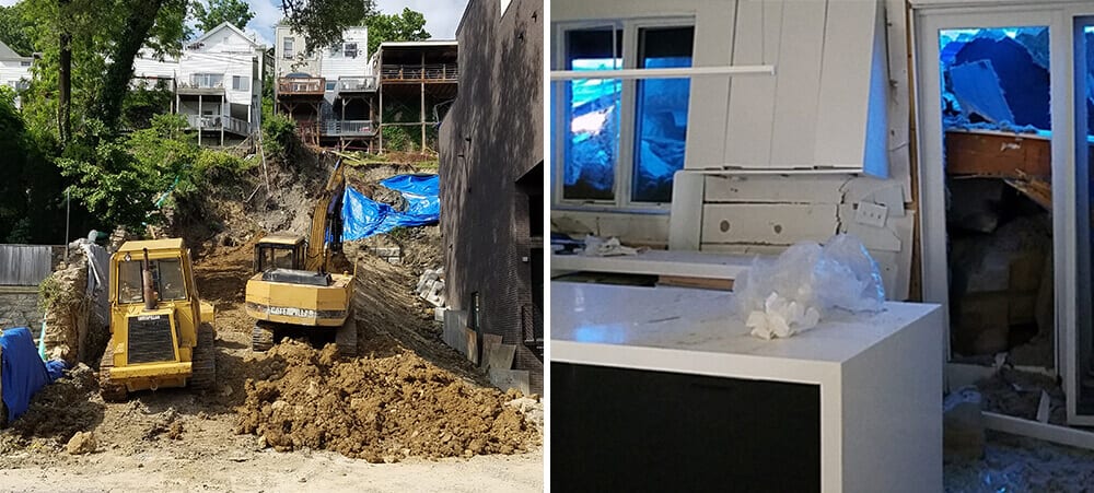 Emergency Landslide in Cincinnati, Ohio