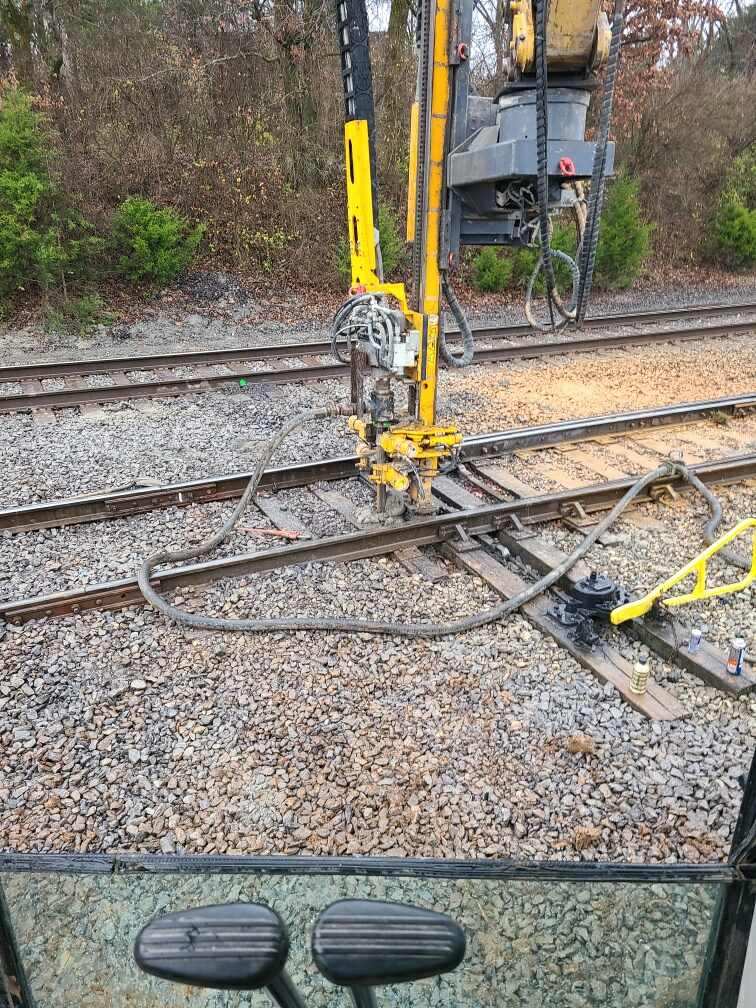 Sinkhole Remediation Compaction Grouting in Progress Canada