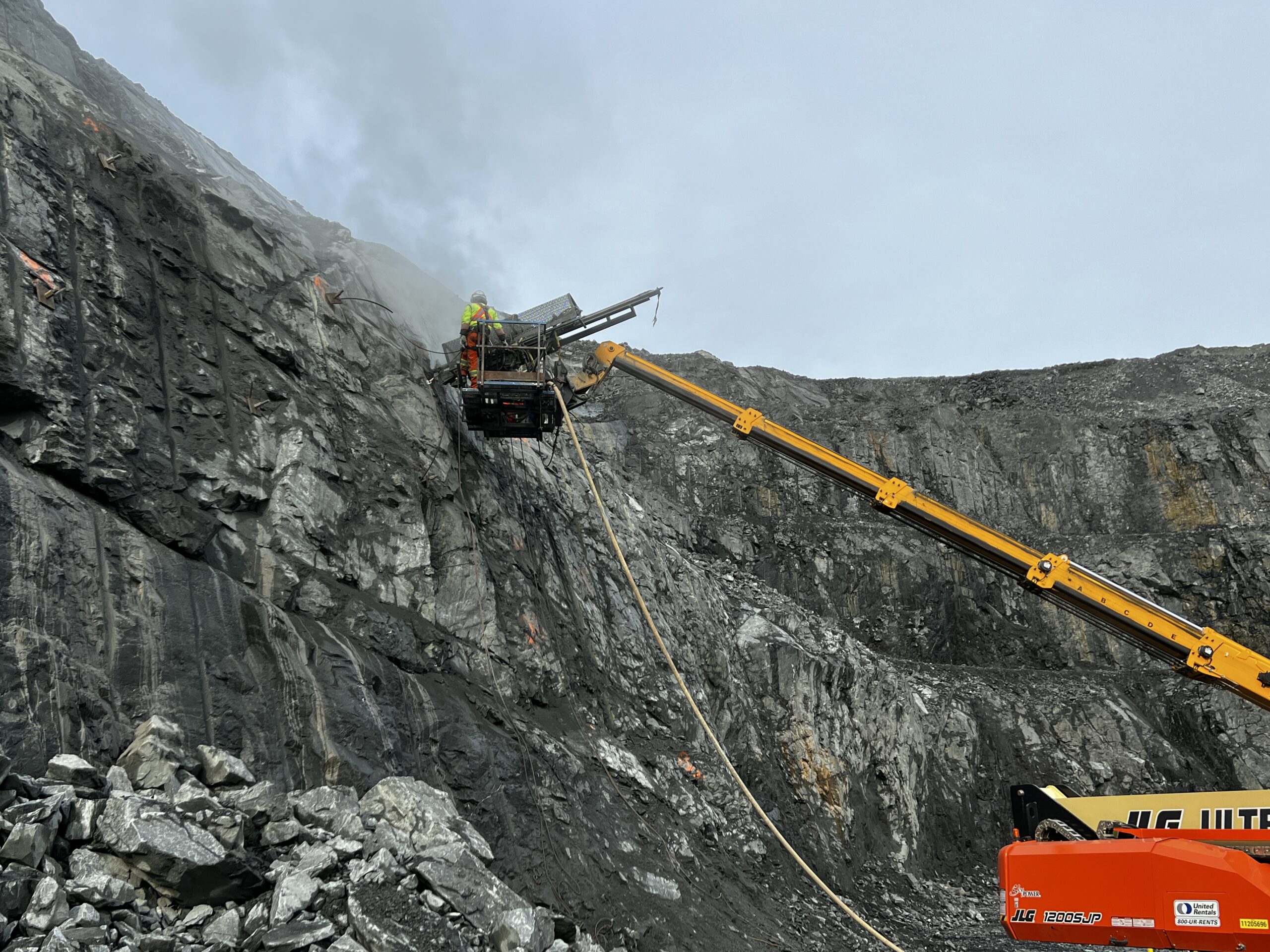 Drilling Rock Anchors