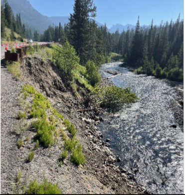 Yellowstone WY 14 Failed Slope