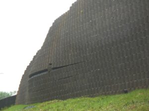 Bulge in Retaining Wall