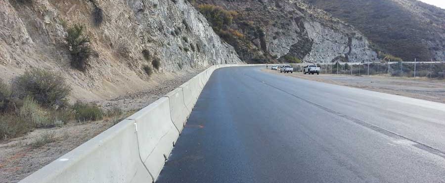 RailCO concrete barrier installation completed highway project