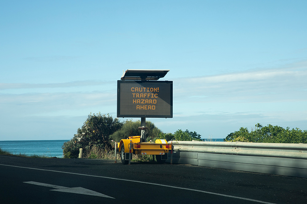 Variable message sign electronic highway information display