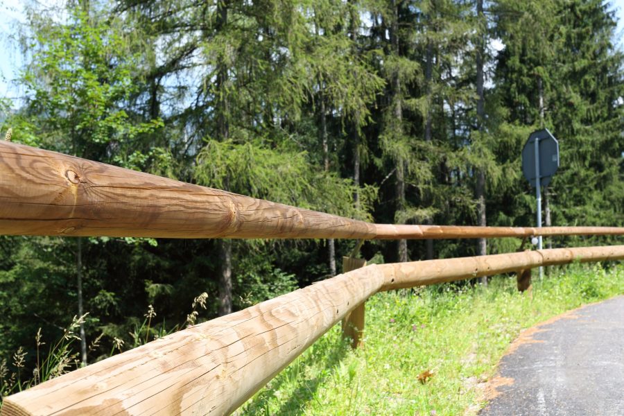 Pedal Timber Rails Log Rail - RoadGuard