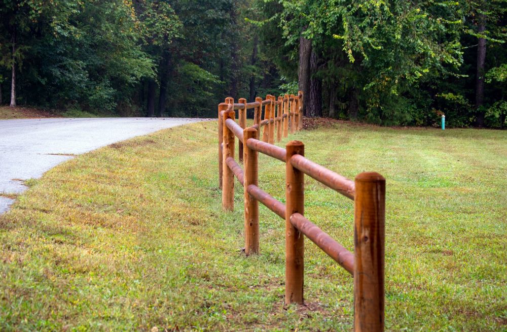 Log Railing Fence