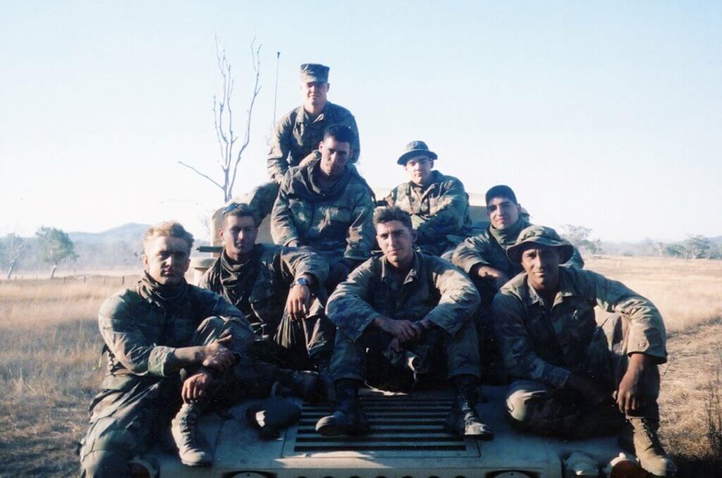  Colby Barrett (top) with his troops