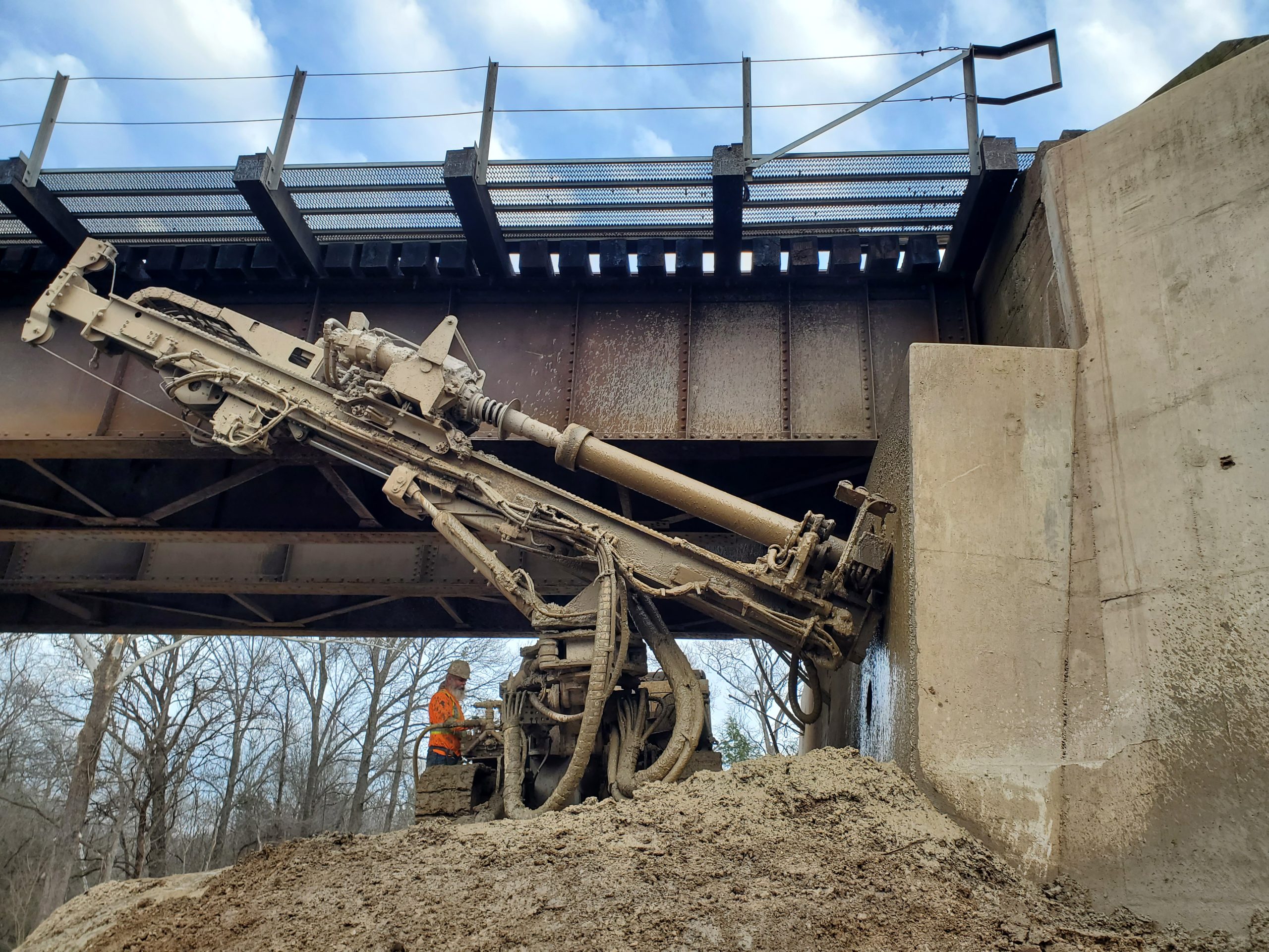 Casing Drill on Bridge Rehabilitation