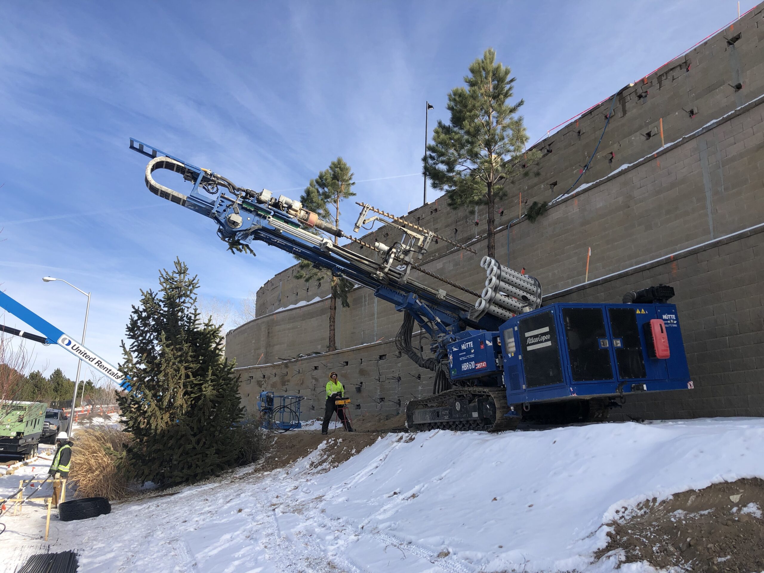 Commercial wall tiebacks