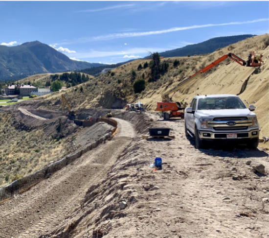 TECCO Mesh and bolt installation at Old Gardiner Road